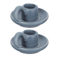 Bohemian Blue Base Exquisite Handmade Ceramic Candle Holder Handle Modern Home Decoration for Valentine's Day