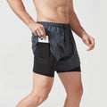 Men's & Women's Athletic Shorts Quick Dry Gym Workout with Elastic Waist Lightweight Sports Running Shorts Solid Pattern Pockets