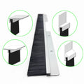 Mechanical Cabinet Seal Cable Brush With Aluminium Profile Holder UL94-V0 Yellow Card Nyon66 PA66 Bristles Strip Brush