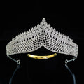Bridal Rhinestone Alloy Crown Headdress Baroque Full Diamond Royal Tiaras Wedding Hair Accessories