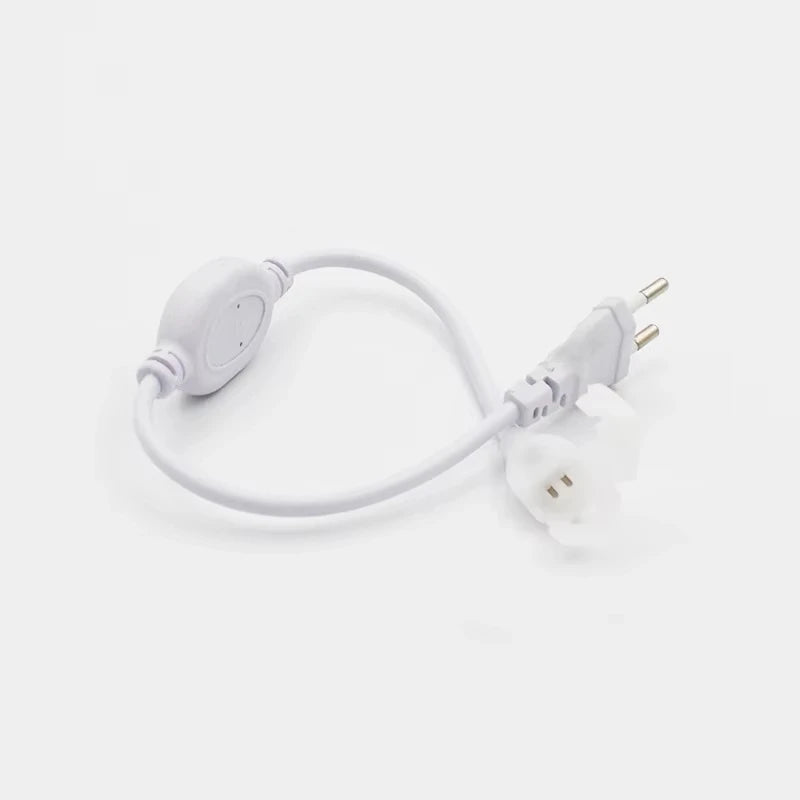 EU Standard Plug 100 Meters Strip LED Strip Connection Line Neon Accessories Plastic for LED Strip Lighting
