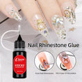 Professional Strong Adhesive Nail Rhinestone Glue UV Gel Polish Stick with Diamond for Gap Filling Super Effective