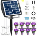 Solar Automatic Drip Irrigation Kit for Plant Watering System Solar Powered Safe and Energy-Saving Connect to 10 Droppers