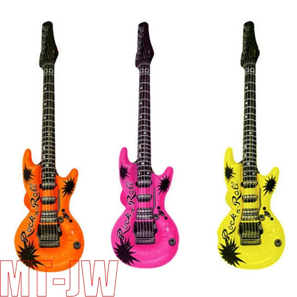 Wholesale factory inflatable eco friendly PVC inflatable music instrument guitar for kids