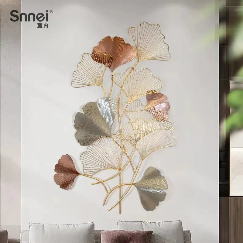 128*76c New Dropshipping Products 2024 Metal Metallic Wall Living Room for Home Decor Luxury Art Item House Decoration Interior