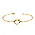 Trendy Friendship Stainless Steel Heart Charm Twist Bracelet Bangle Girls Gift