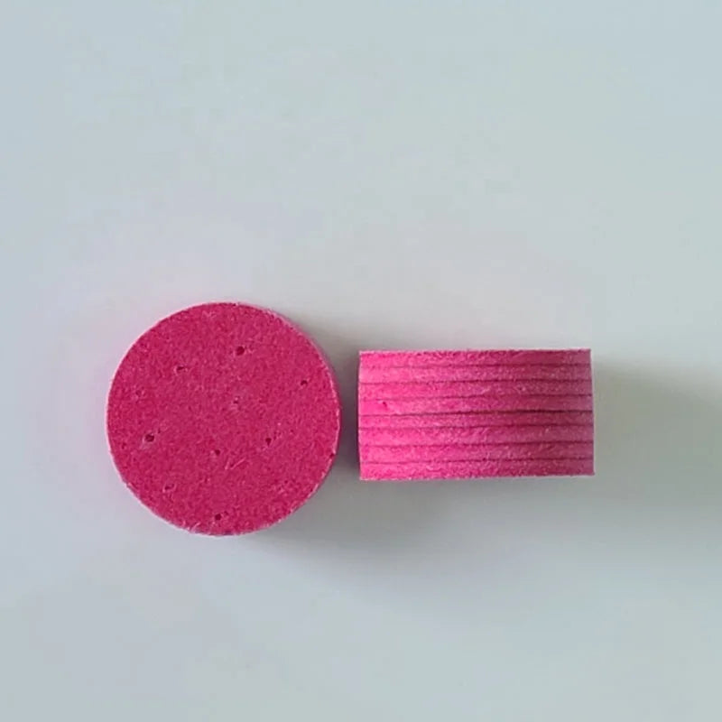 Xmlivet New Arrival Billiard Cue Tips Can Custom logo 14mm 8 Layers Pigskin pink Pool Tips S/M/H Hardness Billiard Accessories