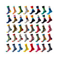 Wholesale Happy Cotton Socks Fashion Customized Women Men Crew Color Stripe Dress Sports Socks