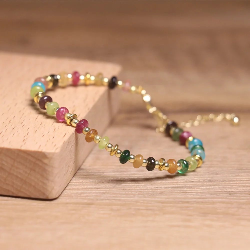 Classic Boho Colorful High Quality Dainty Elegant Healing New Trendy Fashionable Beaded Bracelets Natural Stones Unisex Gift