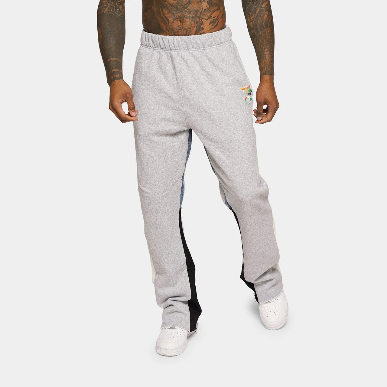 Plus Size Custom Logo Joggers Stacked Loose Running Gym Sport Track Men's Pants Cargo Flared Sweatpants Men's Pants & Trousers
