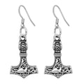 Wholesale Nordic Viking Stainless Steel  Hammer Dangle Pendant Earring for Women Jewelry Earrings Supplier