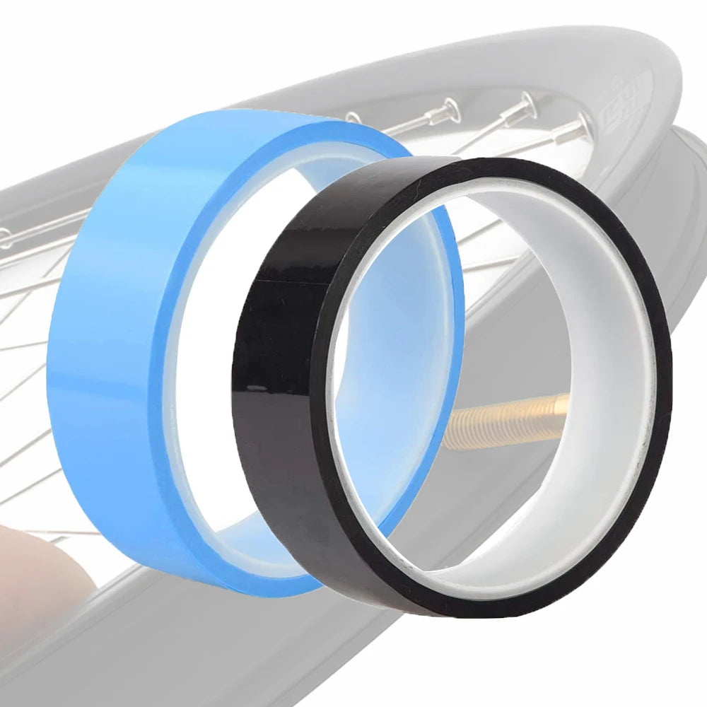 Polyester Acrylic Pressure Sensitive Single Sided 25mm 10m Bicycle Rim Strip Tape for Tubeless Bike Wheels