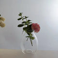 Wholesale Small Crystal Bud Vase Hand Blown Clear Glass Art Deco for Home Decoration Wedding Flower Arrangement Tabletop Vase