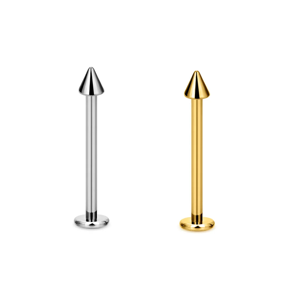 316L Stainless Steel Cone Shape Piercing Screw Nostril Earring Piercing Lips Labret Nose Bone Stud Body Piercing Jewelry