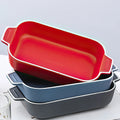 Ready to Ship Baking Dishes Pans Bakeware Set Ceramic Baking Dish Square Bakeware Set