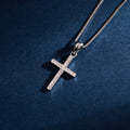 Wholesale Pendant Jewelry Rhodium Plated Cubic Zirconia Cross God Retro Pendant 925 Sterling Silver Fine Jewelry Pendant
