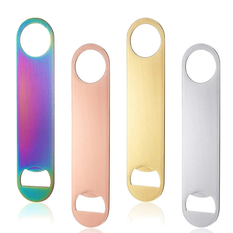 Heavy Duty Stainless Steel Flat Bottle Opener Bartender Bottle Opener for Bar