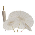 Customizable DIY Handmade Drawing Blank Paper Umbrella Wooden Handle Children's Age Group Oilpaper Panel-Craft Gifts Model DH985