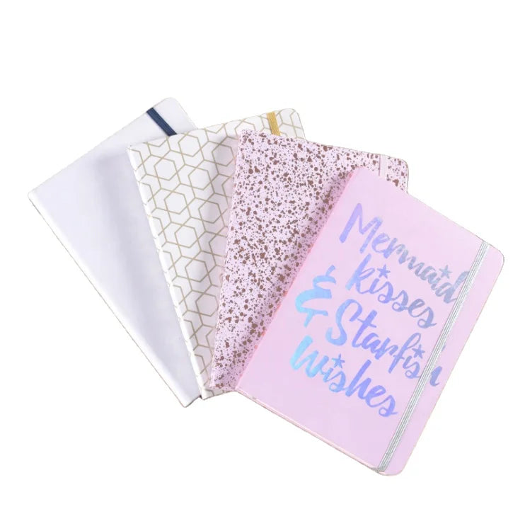 Wholesale A5 Notebook Lined Journal PU Leather Hardcover Notebook with Logo Customized Notebook School Supplies Stationery