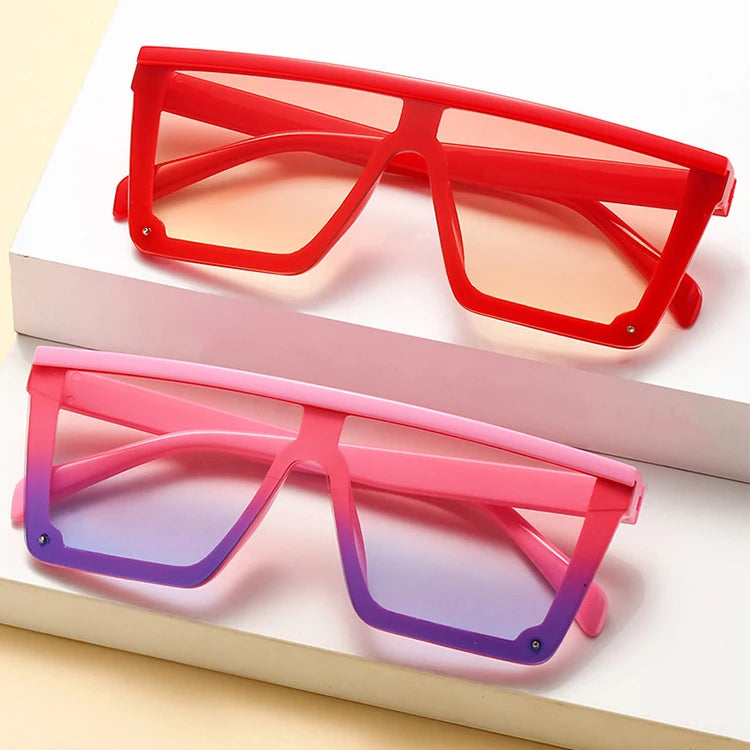 SKYWAY Hot Sale One Piece Lens Oversized Children Boys Girls Sun Glasses Fashion Multicolor Kids Sunglasses