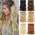 Synthetic Hair 5 Clips Hairpiece Clip in Hair Extensions 24Inch Thick 120g Natural Extension Hair Clip Full Head Hairpiece