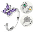 Fashion Anxiety Ring Adjustable Spinner Bague Anti Stress Jewelry Wedding Birthday Gifts Rings