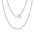 RINNTIN SC53 Hot Selling Solid 925 Sterling Silver Italian Handmade 1.2mm Chopin Chain