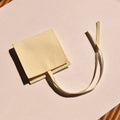 CSMD 6x6cm Microfiber Fabric Material Envelope Ivory Jewelry Gift Packaging Bags for Makeup Necklace Chain Bracelet Earring Loop