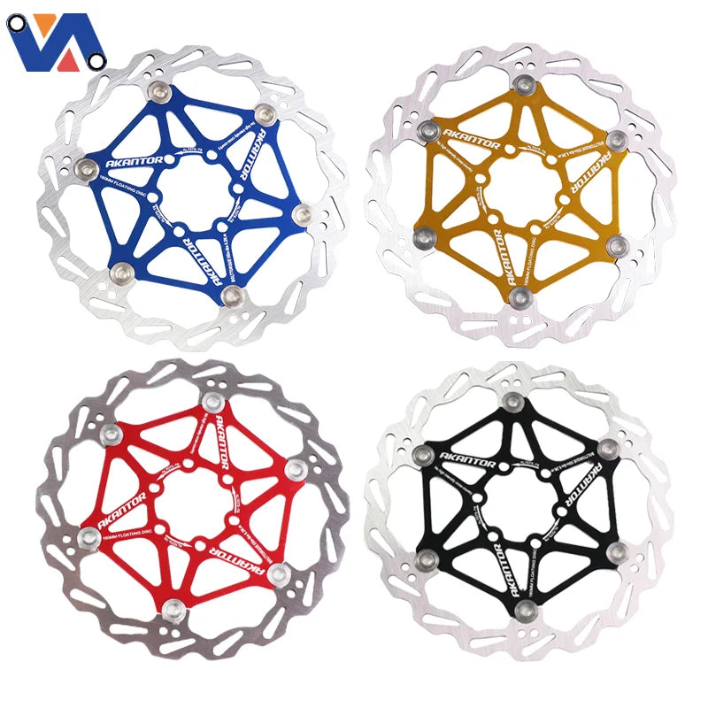 Colorful MTB DH Disc Brake 140/160/180/203mm Bicycle Cooling Floating Rotor Mountain Road Bike Cool Down Rainbow Ice Rotors