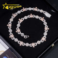 13MM Hip Hop Custom Jewelry Moissanite Necklace 925 Sterling Sliver Diamond Iced Out Cross Infinity Link Chain Cuban Chain