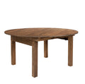Hot Sale Antique Solid Wood Farm Folding Round Dining Room Furniture Table for French Wedding Banquet Party and Hotel Use