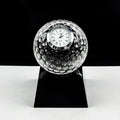 Hot Selling Handmade LED Crystal Sphere Golf Trophy Custom Logo Carved Engraving UV Printing Gift Box Desk Decoration Award DIY