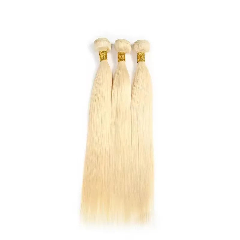 613 Blonde Straight Bundles Top Quality Virgin Human Hair Straight Bundles Unprocessed Human Hair Bundles