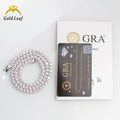 Golfleaf 925 Sterling Silver Moissanite Bracelets Fine Jewelry D VVS1 Moissanite Tennis Bracelet for Men Women