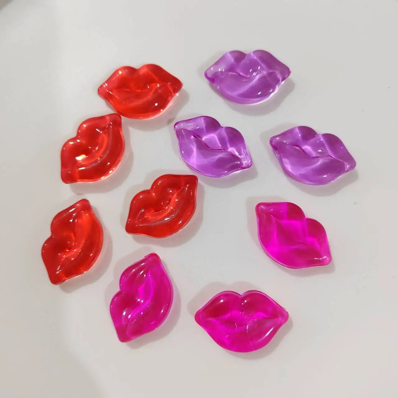 Resin Cabochon Decoration  Lips Beads Flatback Scrapbooking Mixed Embellishment Jewelry DIY Finding