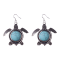 Fashion Personality Jewelry Reiki Healing Crystal Turtle Stone Earrings for Women Jewelry Making