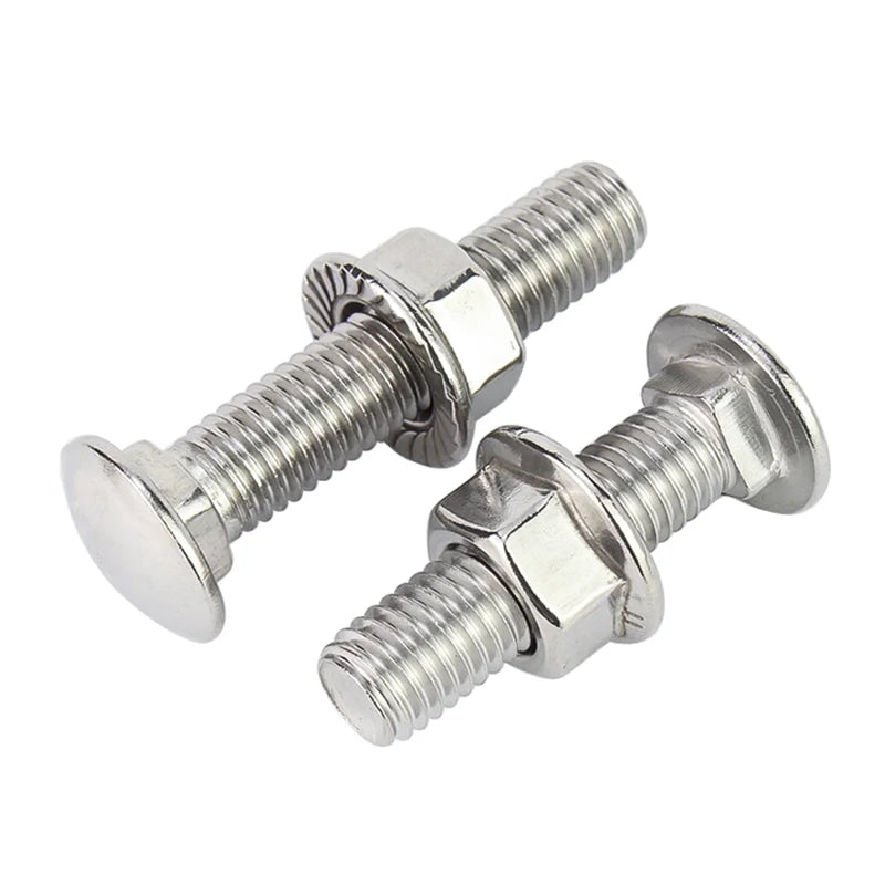M8 M10 M16 M20 18-8 Stainless Steel ISO Plain Finish 304 316 316L DIN603 Bolt