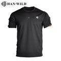 Factory Wholesale Men'S Breathable and Sweat-Absorbent Sports T-Shirts Round-Neck Polyester Quick-Drying T-Shirts