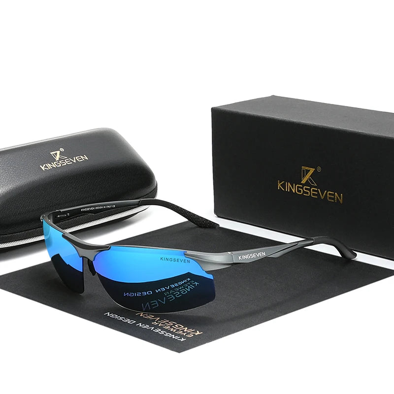 KINGSEVEN 2024 Polarized Sunglasses Men Colorful Sunglasses Custom Logo Shades Glasses for Men  Pilot Glasses Women Eyewear 9126