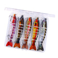 Wholesale JM0645B Combo 12.8cm 18g 5pcs/box 8 Sections Multi Jointed Minnow Fishing Lures Set