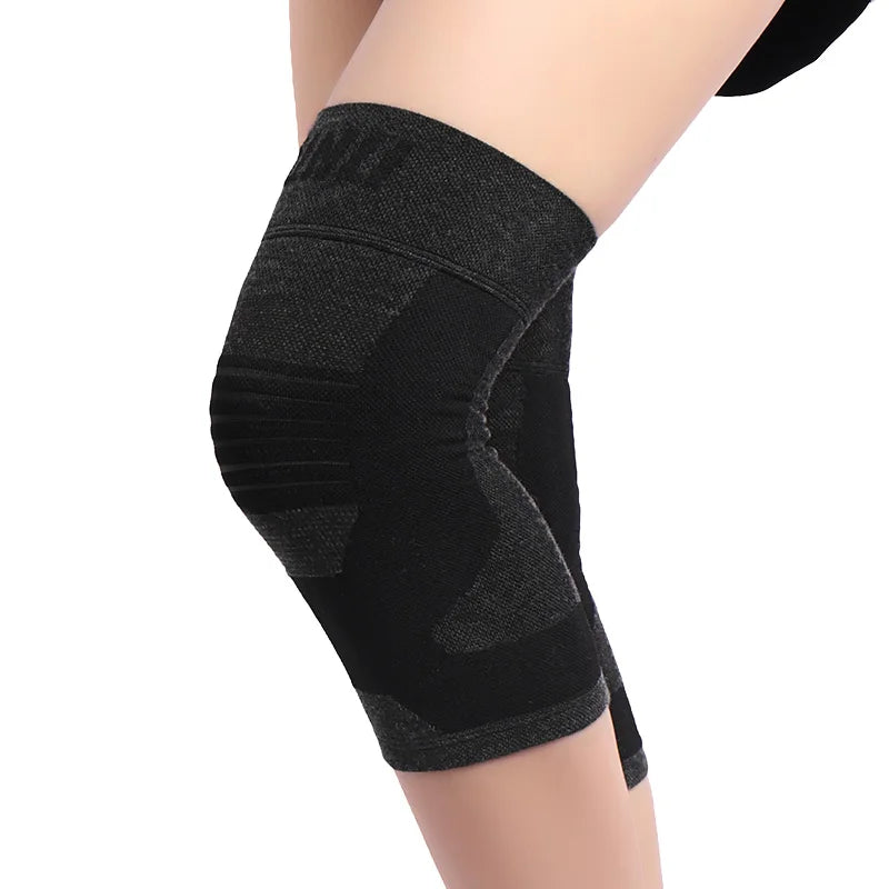 Wholesale Kunli Graphene Spontaneous Heating Knee Support Brace Elastic Knee Sleeves Breathable Kneecap Gear Keep Warm Knee Pads