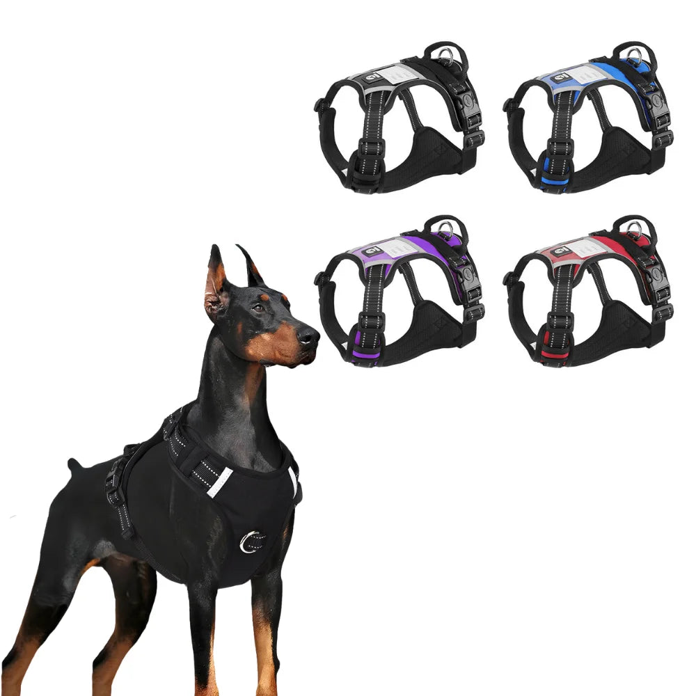 1680D Heavy Duty Nylon Tactical Dog Harness Vest with Reflective Handle Sustainable Feature