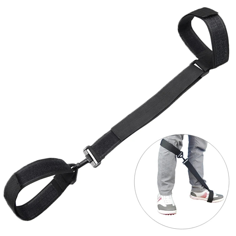 Hot Sale Beginner Golf Swing Alignment Correction Trainer Nylon Leg Posture Correction Belt for Practice Swing Corrector