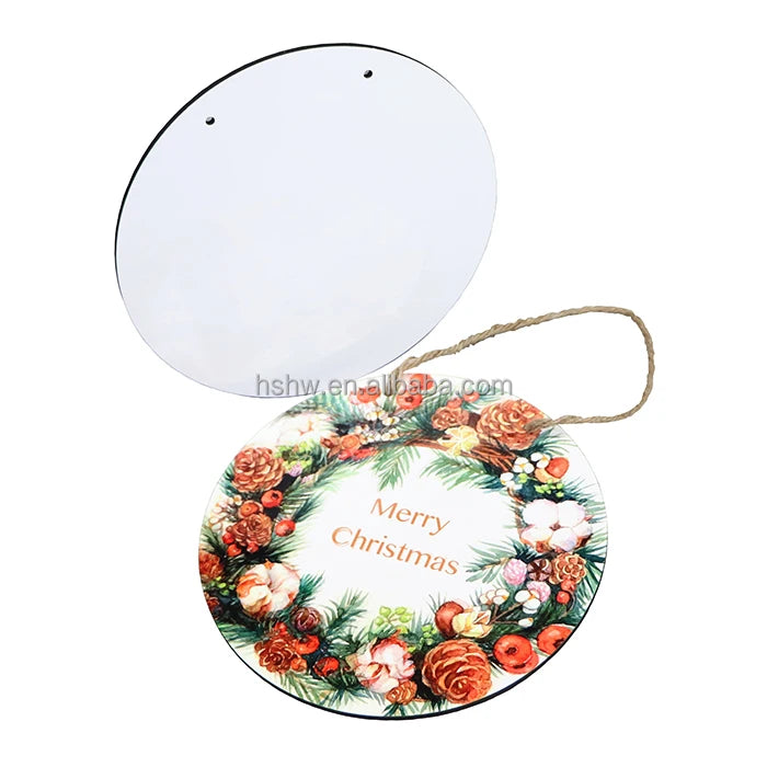 8" Round 5mm High Quality Blanks Plaques Painted Printable Crafts Home Decor DIY Door Hanging MDF Sublimation Signs