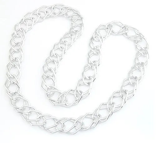 New European Style Fashion Silver Plated Long Link Chain Women Necklace