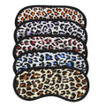 Leopard Print Satin Eye Mask Soft Elastic Strap Blackout Sleep Mask for Travel Aviation or Sleep-Wholesale Gift Option