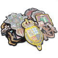 Astronaut Embroidery Patch Iron-on Embroidery Label Planet Cloth Sticker Spaceman Badge Clothes Chenille Embroidered Patches