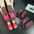 Genuine Leather slippers Summer Men&women Non-slip Soft Sole Pure Cowhide Four Seasons slippers