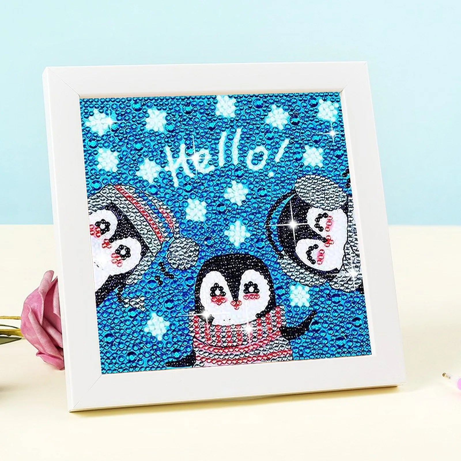 Christmas Winter Kids Diamond Painting DIY Diamond Cartoon Small Size Diamond Painting Decoration Crafts