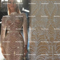 HY2743 French White Bridal 3d Beaded Pearls Wedding Lace With Sequins for Dress 5 Yards African